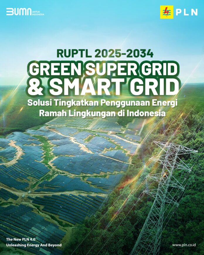 smart grid PLN RUPTL 2025–2034